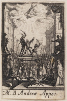 TvB G 4807
<br/>
Martyrium Andreas ("Kleine Apostelserie")
<br/>
<em>Callot, Jacques (1592 - 1635)</em>